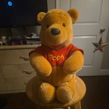 14 in Vintage 1990s Disney Winnie the Pooh Plush  Red Shirt "Pooh"