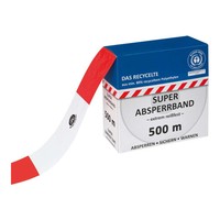 Morion Absperrband 500M Rot-Weiß Blauer Engel Zertifiziert Recycelte