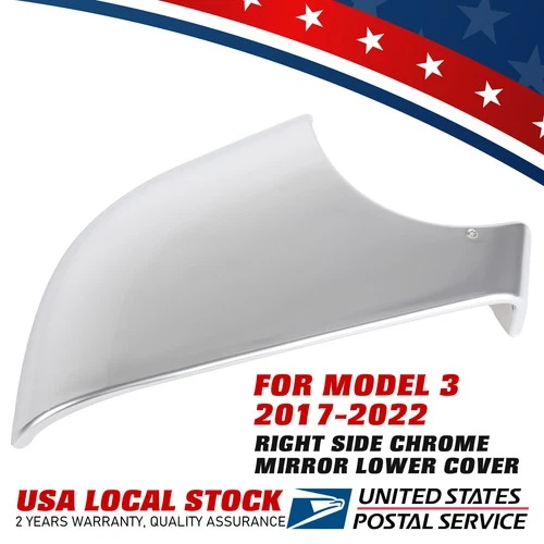 For 2017-2022 Tesla Model 3 Right Rearview Mirror Cover Lower Holder Accessories