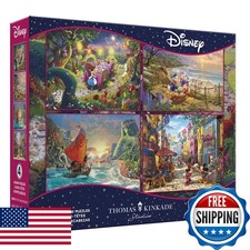 Ceaco - Thomas Kinkade Disney - 4 Pack 500 Piece Puzzles For Adults 3684-1