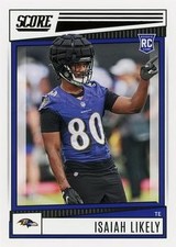 2022 Score #372 Isaiah Likely RC RAVENS