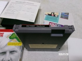 #813 NES : GOLF POWER !!  GREG NORMAN 1991  CIB, Manual, Sleeve, Inserts, POSTER