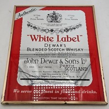 Vintage Dewar s White Label Scotch Whiskey Mi...