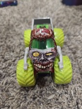 Monster Jam Zombie Invasion Zombie Monster 1/64 Scale Monster Truck HTF OOB