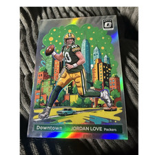 2024 Panini Donruss Optic Football Downtown Jordan Love Prizm Insert #5 Packers