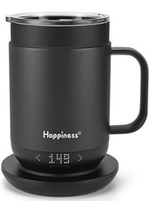 Smart Heated Coffee Mug,16Oz Rechargeable Electric Self Heating Temperature Cont