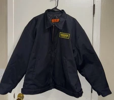 Red Kap New Quilted XXL Reg black jacket kicker performance audio patch Canvas