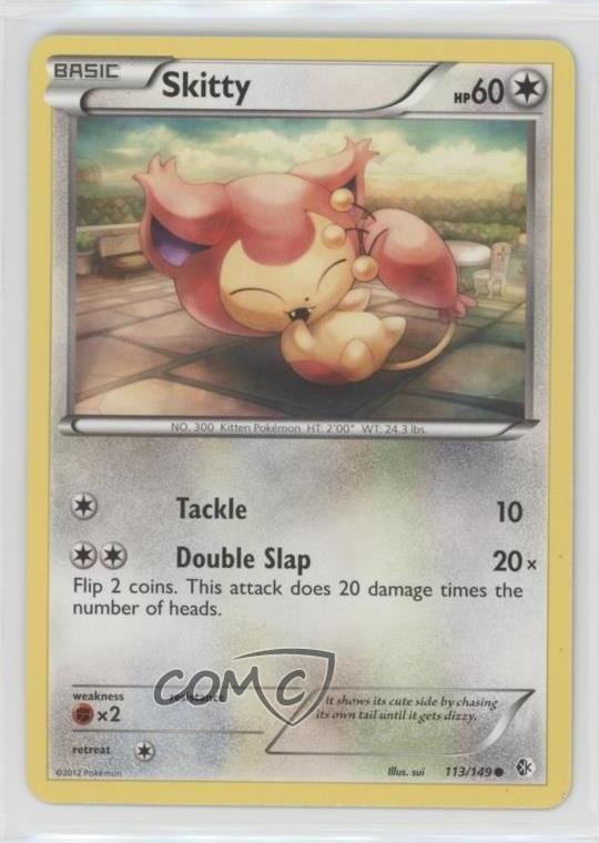 Skitty Pokemon Black & White Boundaries Crossed #113