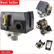 Durable Metal 4-Port Air Compressor Pressure Switch - 140-175 PSI Control