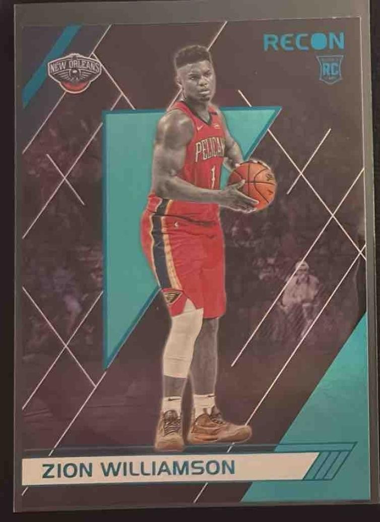 2019-20 Panini Chronicles Zion Williamson #292 Teal RC Recon Pelicans