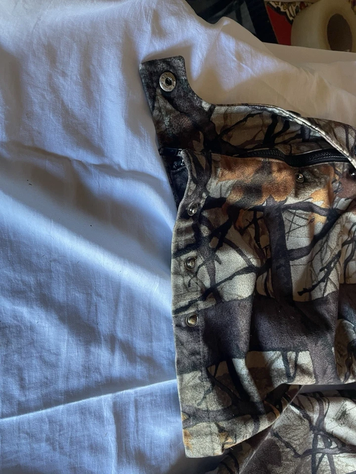 Vtg 80s 90s Skyline Camouflage Camo Polar Fleece Hunting Pants Sz 2XL XXL - Image 4 of 4