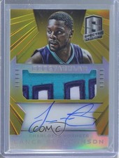 2014-15 Panini Spectra Gold Prizm 1/10 Lance Stephenson #SS-LS Auto w1a