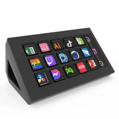 Für StreamDeck Visual Keyboard LCD-Taste 15 Tasten Live Content Creation Co5164