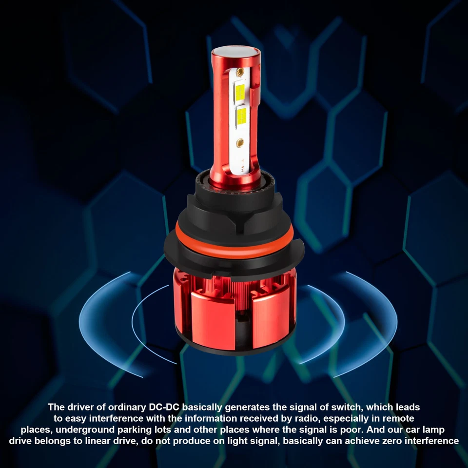 Combo de faros LED altos/bajos para Ford Escort 9007 1998-2003 + bombilla antiniebla 881 Foto 4 de 4