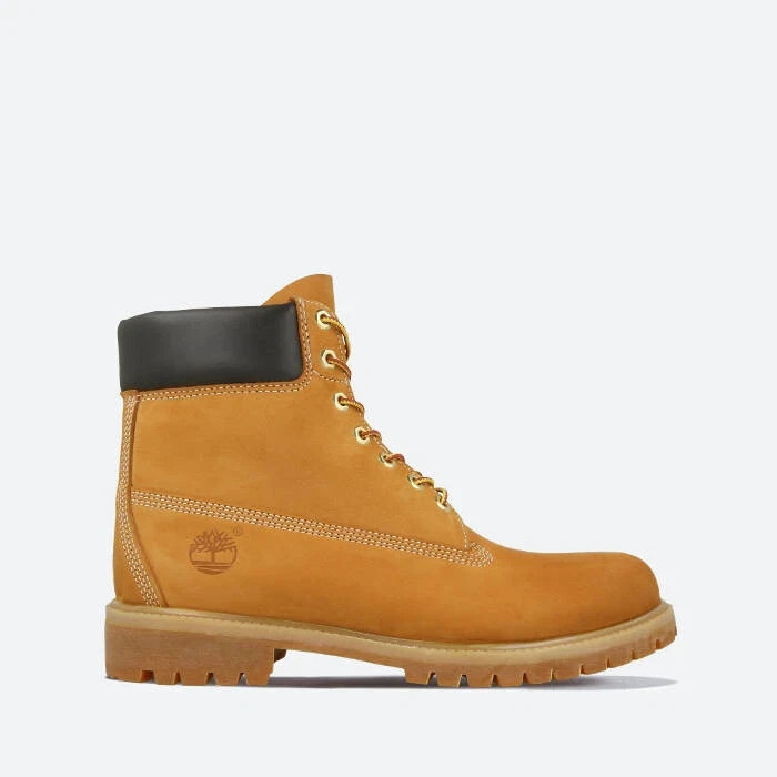 Men’s Timberland 6” Inch CLASSIC Premium BOOTS 10061 Wheat Nubuck-NEW SIZE 11.5