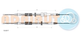 HANDBRAKE CABLE PAIR REAR 130217 ADRIAUTO 2PCS NEW OE REPLACEMENT