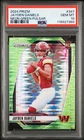 2024 PANINI PRIZM NEON GREEN PULSAR #347 JAYDEN DANIELS ROOKIE RC PSA 10