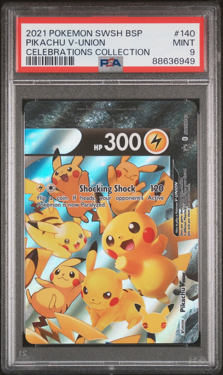 2021 Pokemon Celebrations Pikachu V-Union #140 Black Star Promo