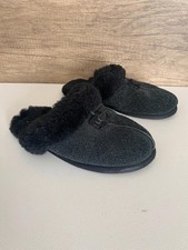 Women’s Ugg Scuffette II Serein slippers black glittery sheepskin uk 3.5