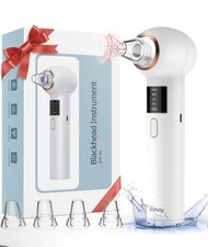 Rechargeable Blackhead Remover Pore Vacuum Cleaner - 3 Suction Modes, 5 Probes f