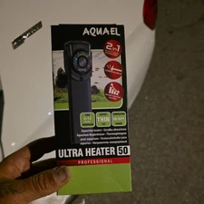 Aquael Ultra Aquarium Heater - 50 Watt - 4 to 13 Gal Tank - UPC: 828804000466