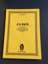    Eulenburg Score Bach/Concerto for four harpsichords BMV1065 score    