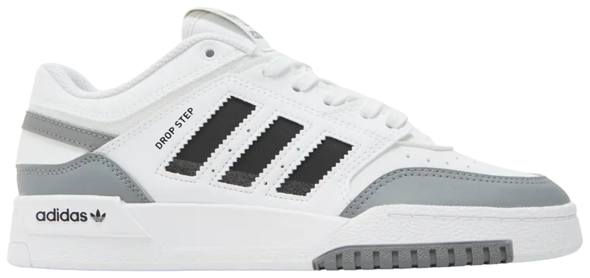 Adidas Drop Step Low J 'White Black Grey' Size 4.5 | eBay