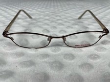 Marie Claire Eyeglasses Frame France MC1223 936 50-18 Brown/Gold Full Rim 