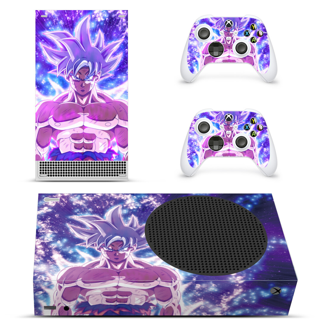 Dragon Z Xbox Series S Skin Sticker Decal Wrap for Console & Controllers Purple