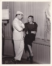 GEORGE RAFT JEAN ACKER Original CANDID Studio Set Vintage 1930s Paramount Photo