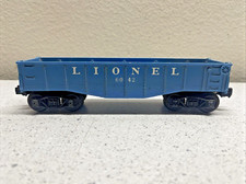 Vintage Lionel Number 6042 Blue Plastic Lionel Car Gondola
