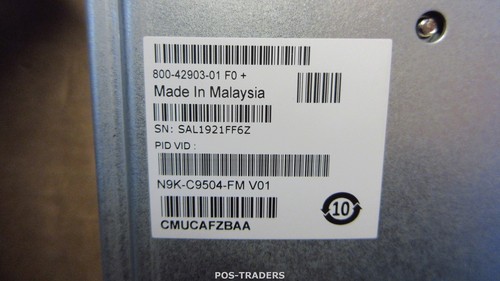 Module de tissu Cisco N9K-C9504-FM V01 avec support 100G ACI - DU NEXUS 9504 V01 - Photo 6/6