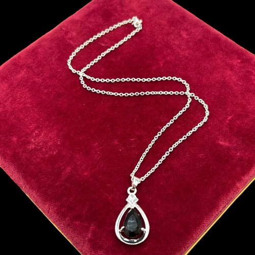 Collier Rétro Argenté - Décor Poire Floral Avec Cristaux/cristaux Diamant Facettés - Modèle 375