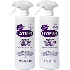 2 Pack Folex 32 oz Instant Carpet Spot Remover Carpet Cleaner 0.94 per fl oz