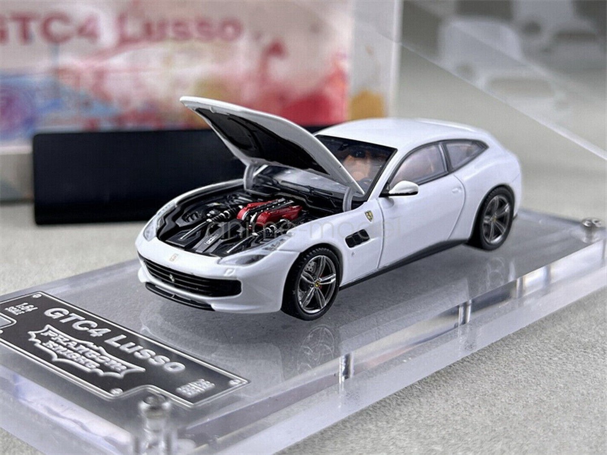 PK 1/64 Scale Ferrari GTC4 Lusso White Diecast Car Model Toy
