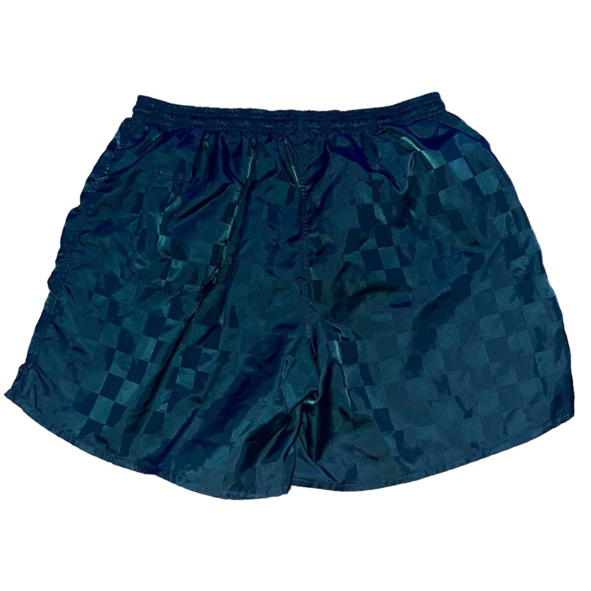 Vintage 90s Umbro Checkered Soccer Shorts Nylon Satin Forest Vintage 90s Umbro Checkered Soccer Shorts Nylon Satin Forest