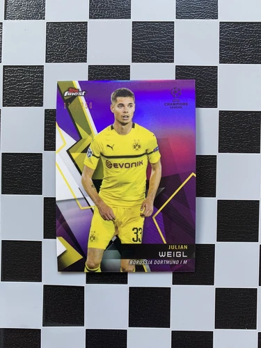 2018-19 Topps Finest UCL Julian Weigl Purple /250 Borussia Dortmund
