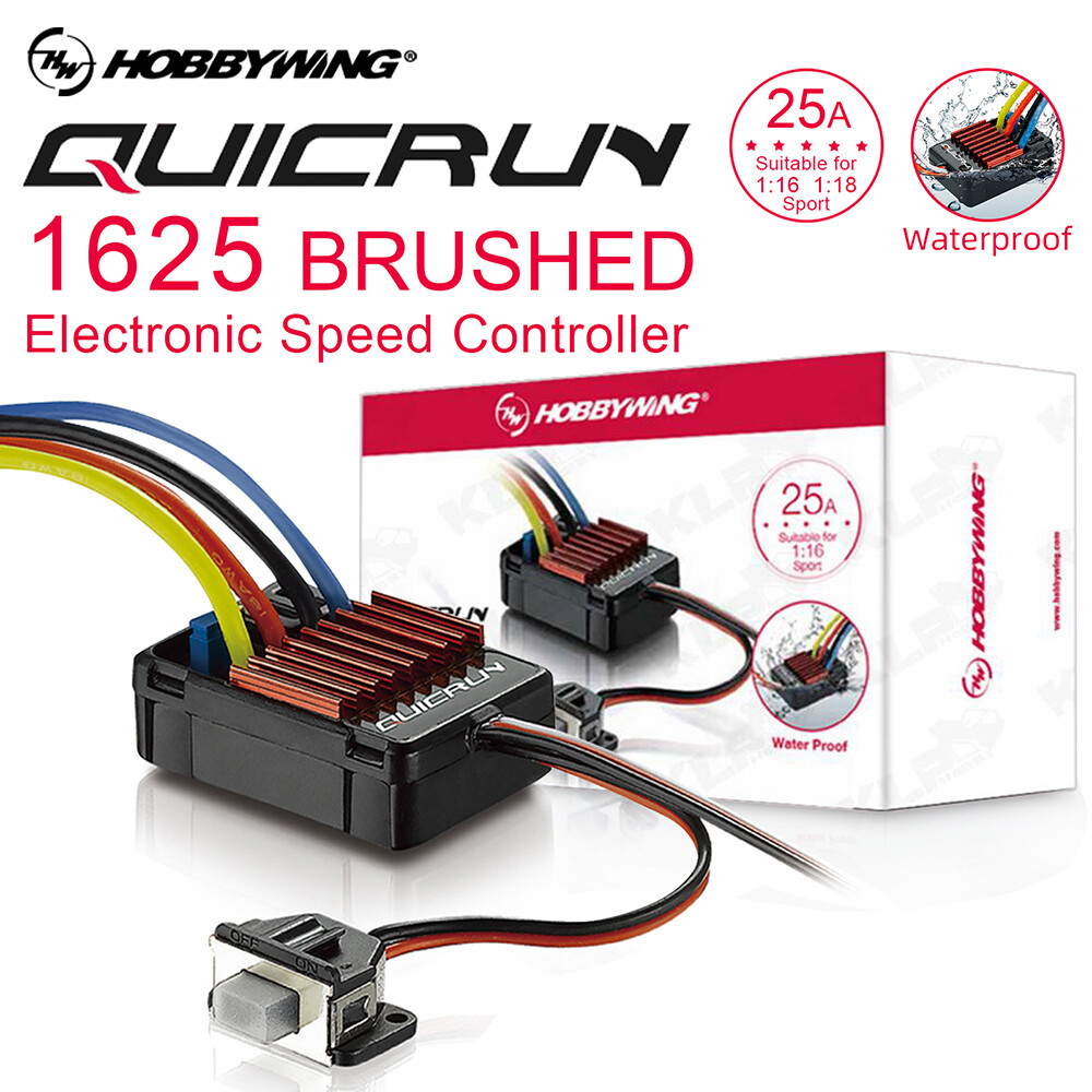 Hobbywing QuicRun 1625 25A/100A Brushed ESC 2-3S 6V/1A BEC for 1