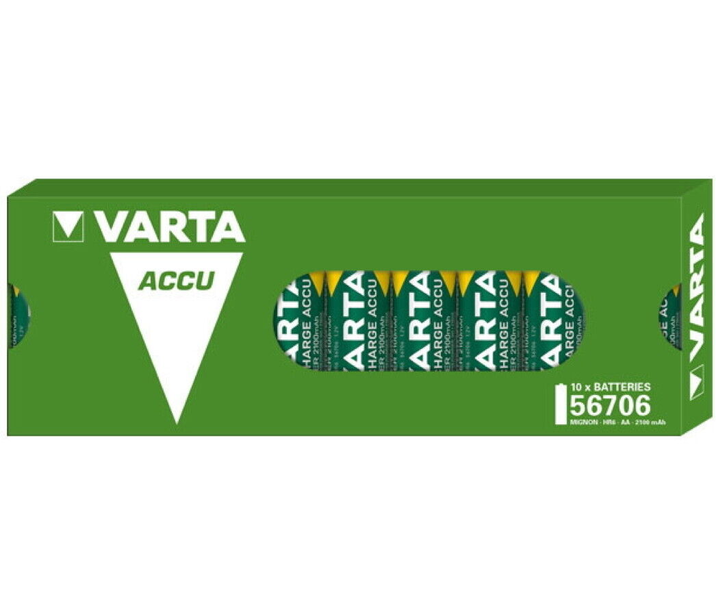 Thumbnail - 10 Varta 56706 Akku Aa 2100mah Recharge Accu Power Nimh In 10er Karton