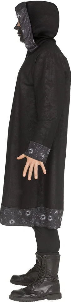 Fantasia masculina adulta feiticeiro celestial tamanho único NOVA máscara de roupão de feiticeiro - Imagem 3 de 4