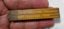 Vintage/Antique C-S Co NY #65 Chapin Stephens Boxwood Ruler 12" L3 Type 352
