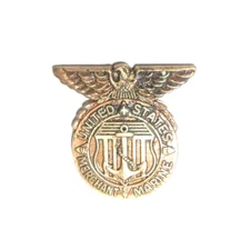 United States Merchant Marine Lapel Pin Eagle Shield Anchor