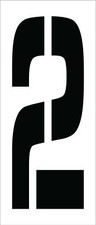 NMC National Marker Corp. PMC24-2 Stencil, Number 2, 24 Inch