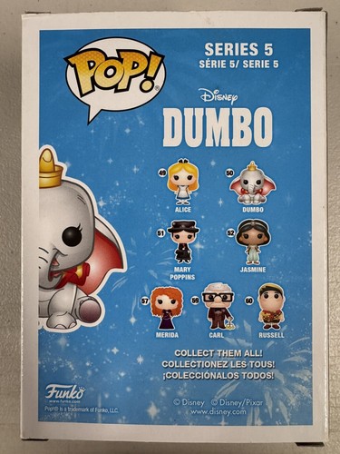 Dumbo 50 ~ Disney ~ Funko Pop Vinyl ~ (Replacement BOX & INSERT ONLY) - Picture 3 of 6