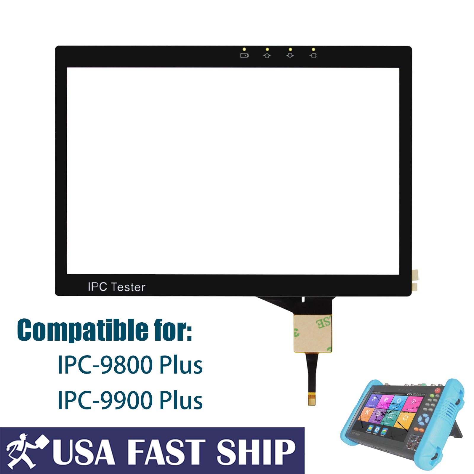 Replacement Digitizer Touch Screen CCTV Tester For Rsrteng IPC-9800 / 9900 PLUS