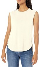 NIC+ZOE Brushed FlowFit Scoop Neck Tank Top Size L Alabaster