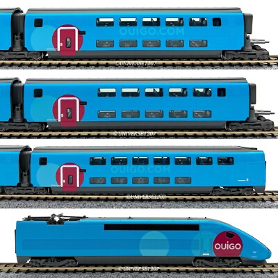 N Scale Kato 10-1763 Ouigo SNCF EMU 10-Car Set NIB High-Speed