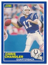 1989 Score #27 Chris Chandler ROOKIE RC Indianapolis Colts