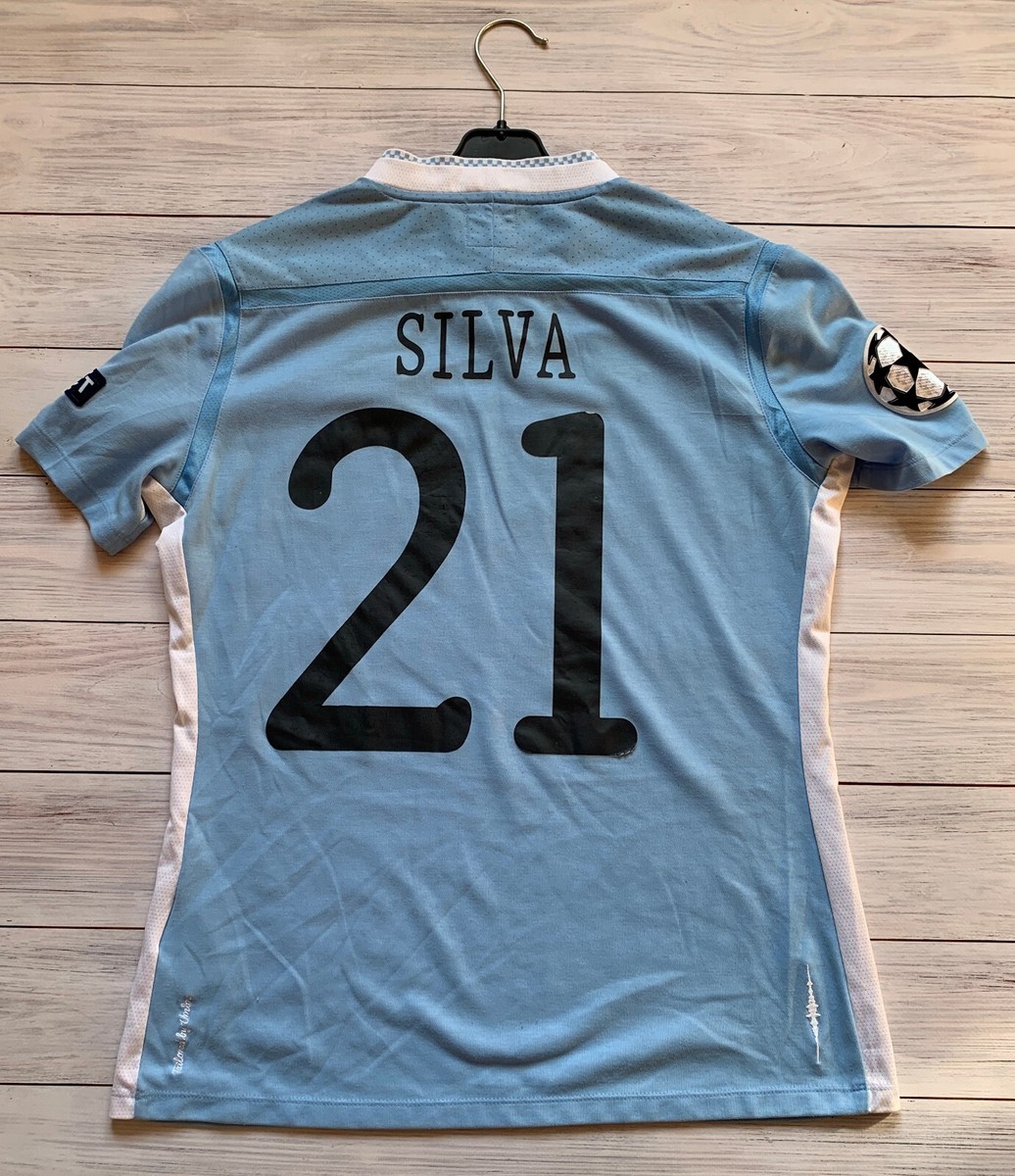 Manchester City 2011 2012 Home CL Football Soccer Womens Shirt