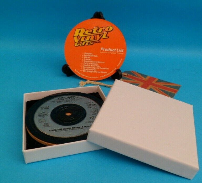 *NEW* Vinyl Record DRINKS COASTERS . Actual Singles . Music Themed Gift (LIST 1) - Picture 983 of 985
